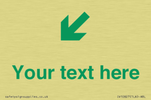 Custom Safe Condition inverse: Green Down left right arrow